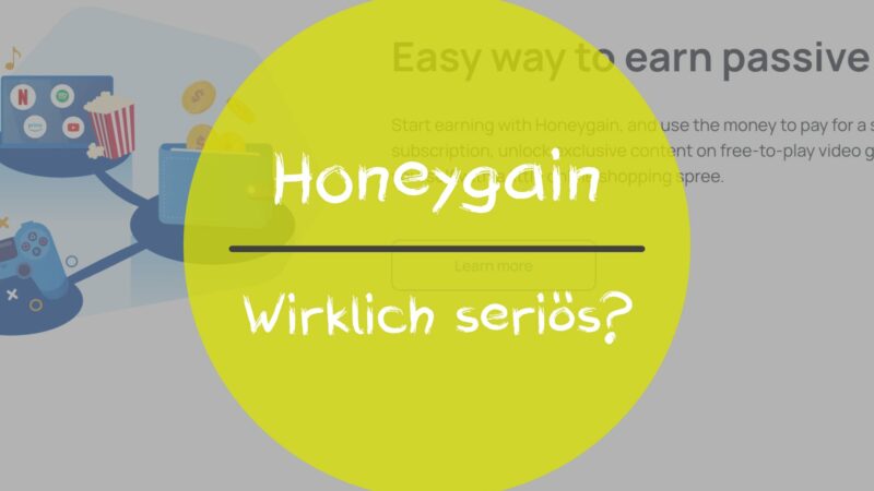 Honeygain - Ist der Dienst legal und serioes?
