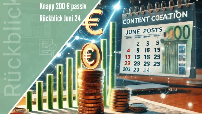 Knapp 200 € passiv & erneut 5 neue Beiträge – Rückblick Juni 24